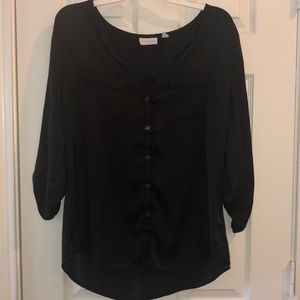 NY&Co Black 3/4 Blouse